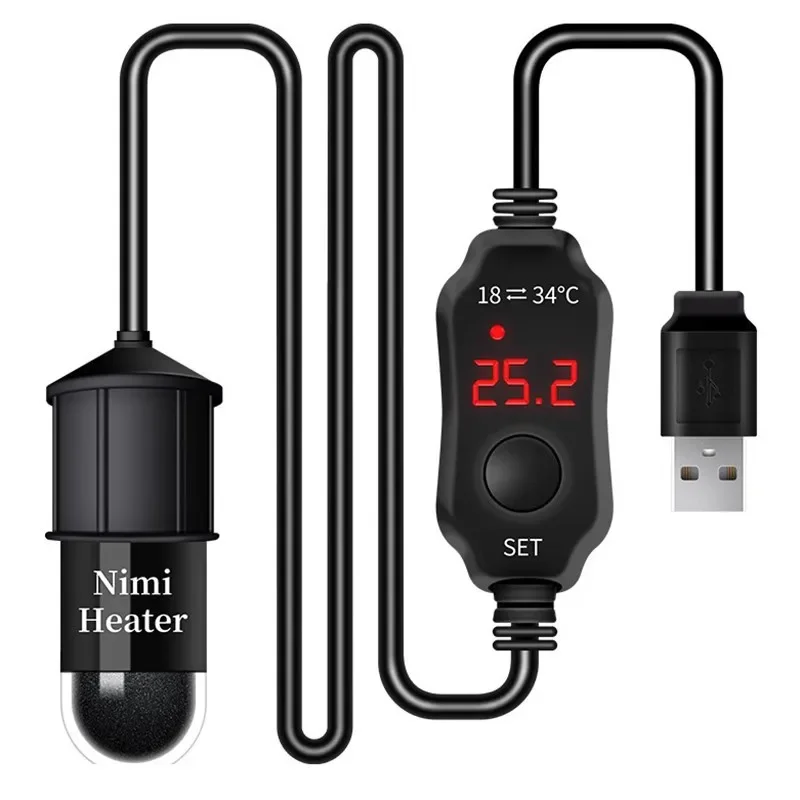 Fish Tank Heater - قضيب تسخين عالمي صغير لأحواض السمك،