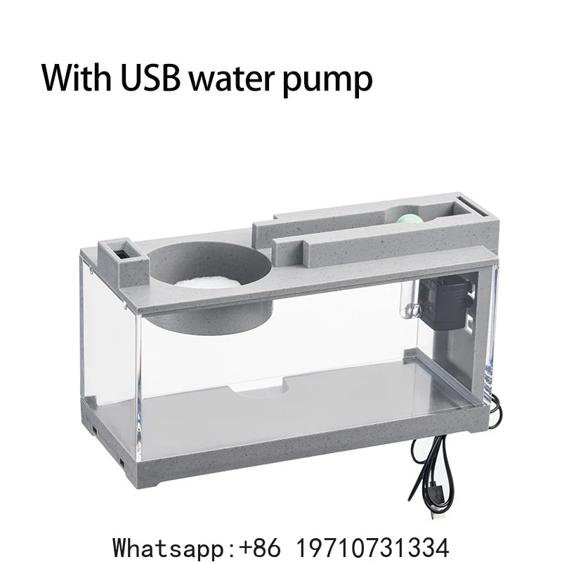 Fish Aquarium Home - طقم حوض أسماك مع شريط أكسجين