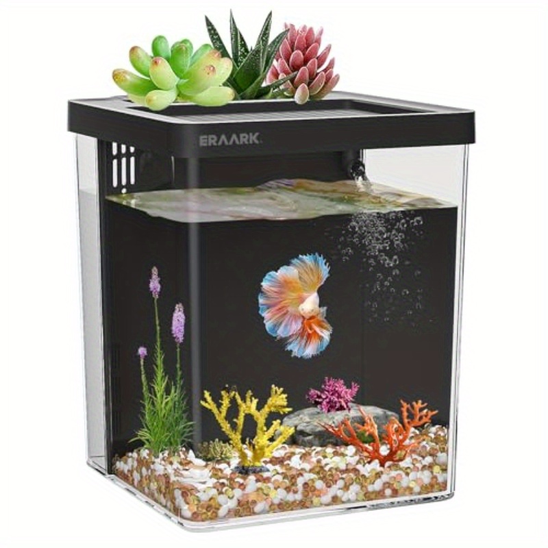 Aquarium Fish Keeping - حوض أسماك مكتبي/منزلي مع فلتر، طقم