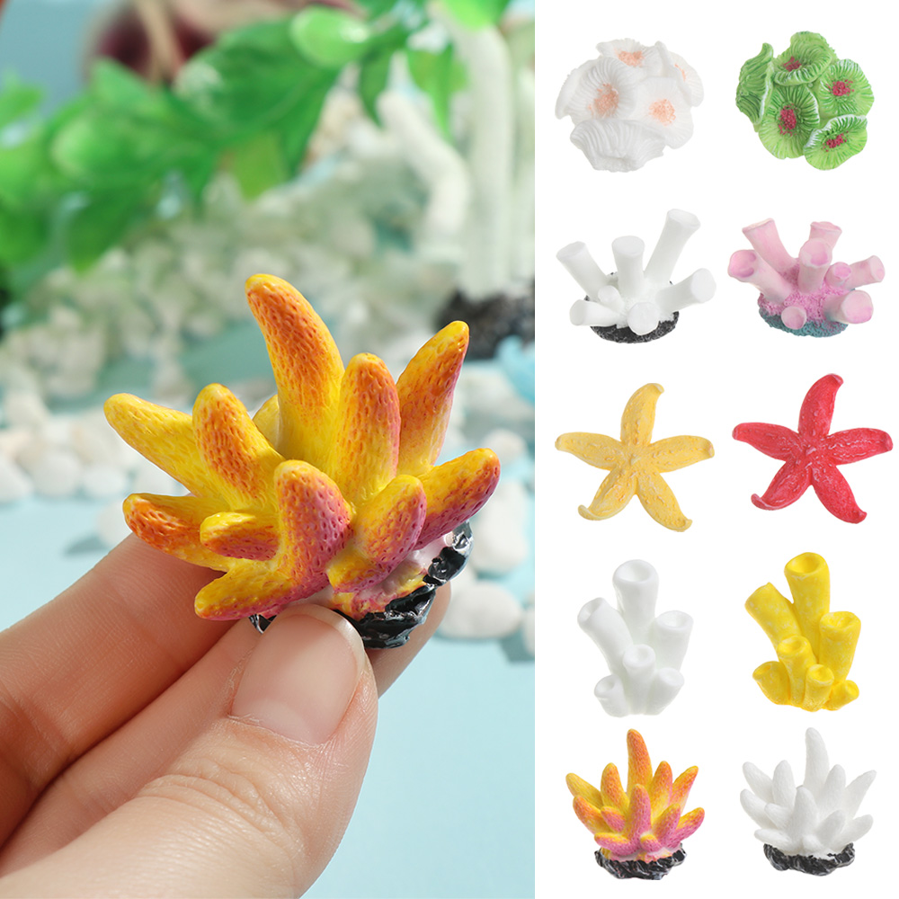 Fish Tank Gravel - ديكور حوض أسماك المرجان الاصطناعي ،
