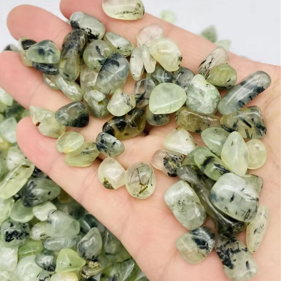 Fish Tank Gravel - أحجار طبيعية، حصى الشيلتونيت، بريهنيت أخضر،