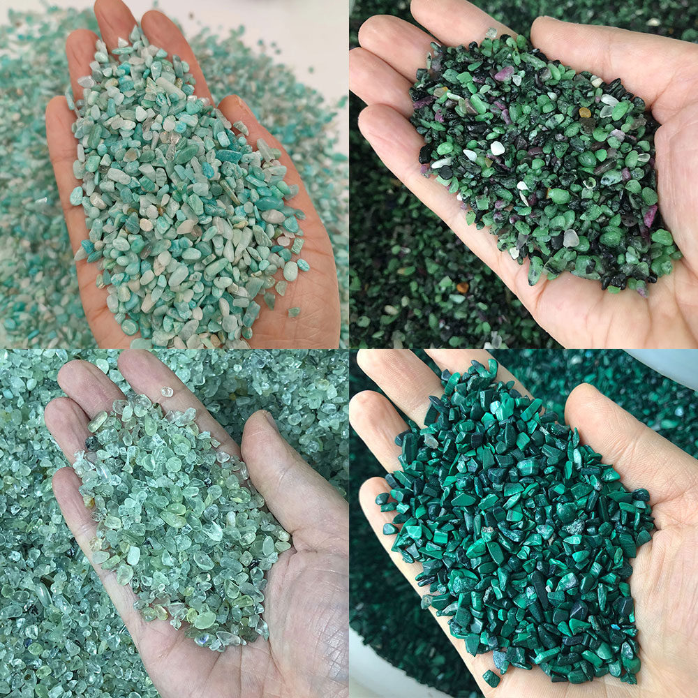 Fish Tank Gravel - بلورات الحجر الطبيعي الزبرجد الصغير امازونيتي