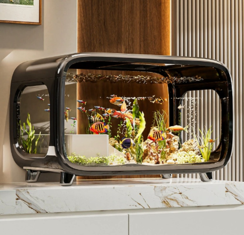 Fish Aquarium Home - حوض سمك شفاف إبداعي وصديق للبيئة