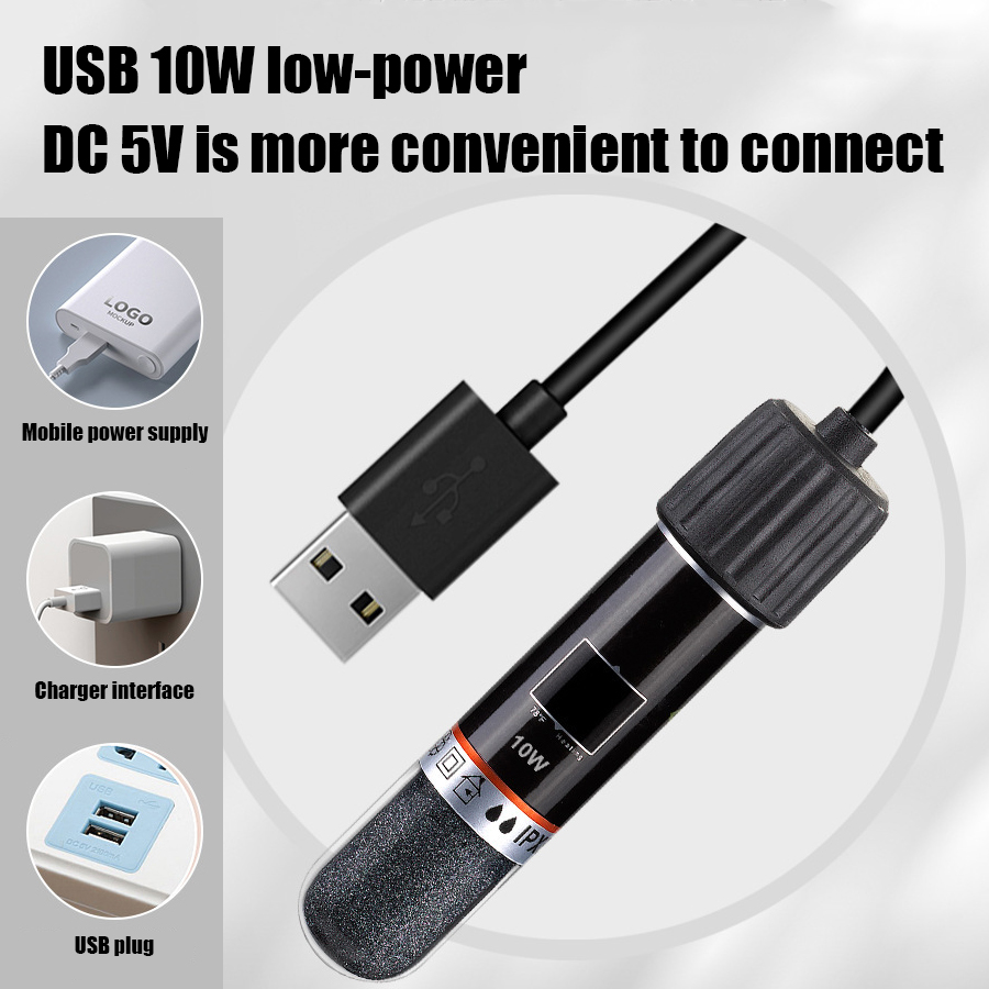قضيب تسخين USB صغير لحوض الأسم - مراجعة Fish Tank Heater وسعره