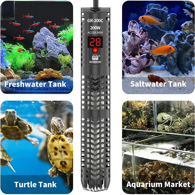 أحواض السمك سخان غاطس عرض قضيب - مراجعة Fish Tank Heater وسعره