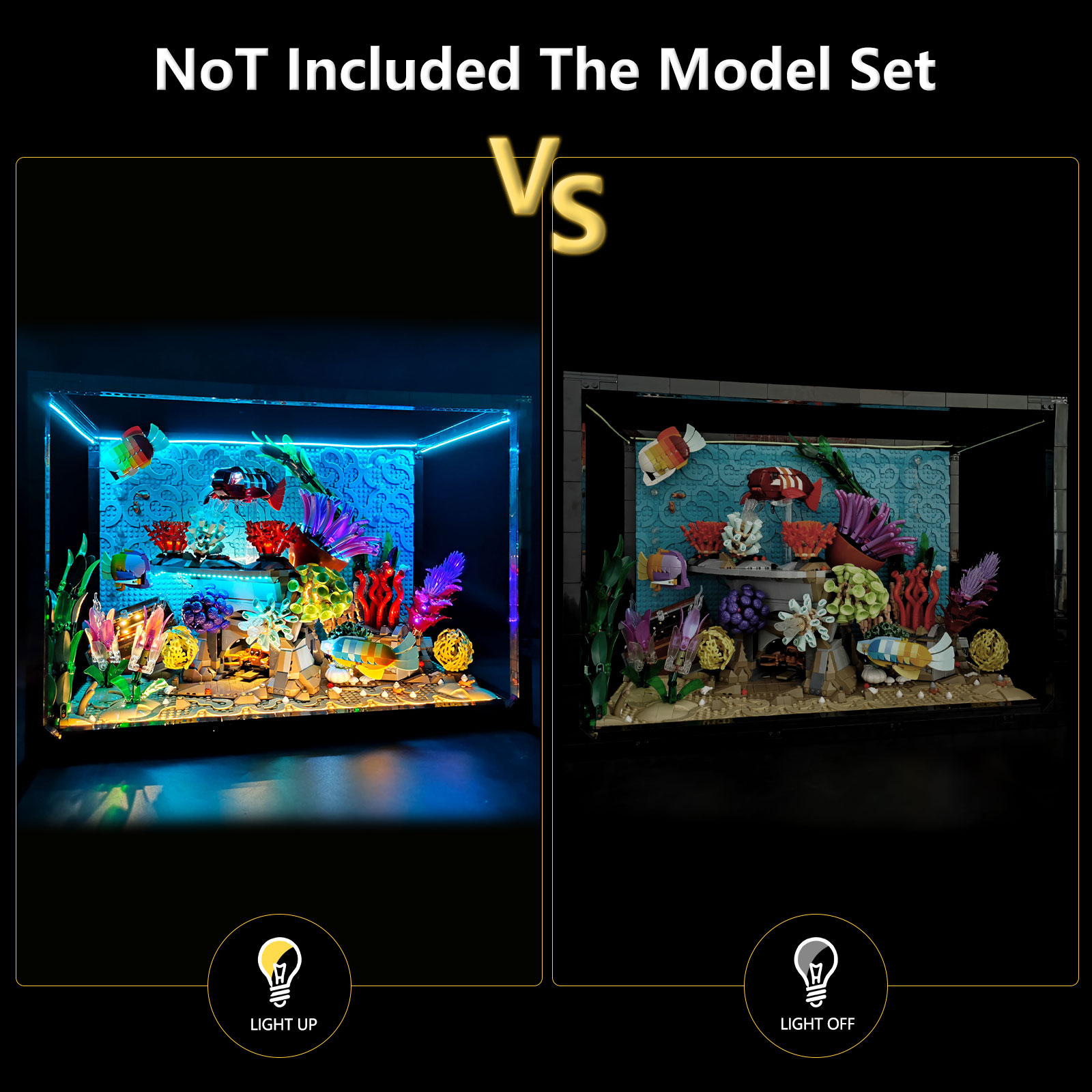 مجموعة إضاءة LED LYBMTWF متواف - مراجعة Aquarium Light وسعره