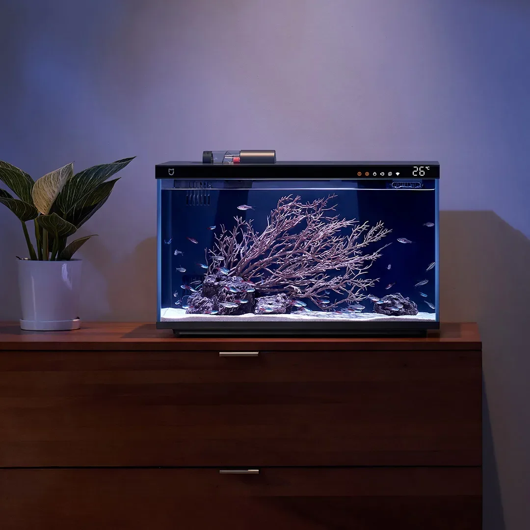 حوض سمك ذكي من شاومي ميجيا، مو - مراجعة Xiaomi Aquarium Fish Tank وسعره