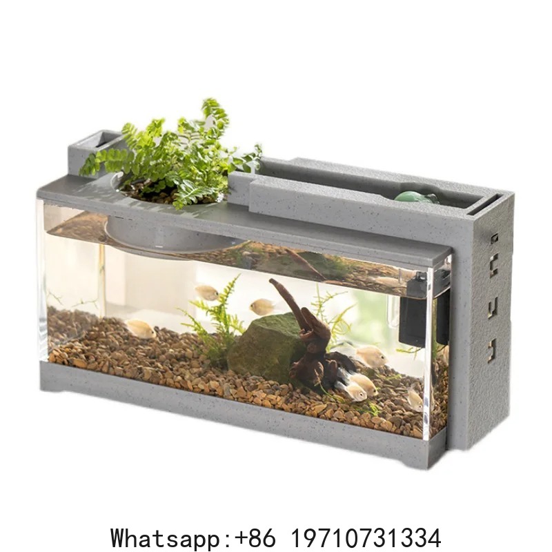 طقم حوض أسماك مع شريط أكسجين م - مراجعة Fish Aquarium Home وسعره