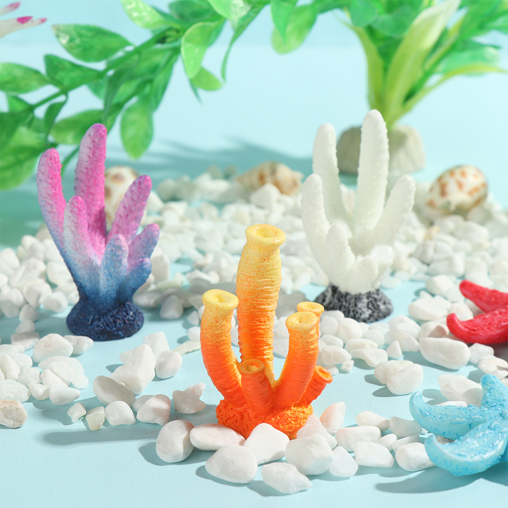 ديكور حوض أسماك المرجان الاصطن - مراجعة Fish Tank Gravel وسعره
