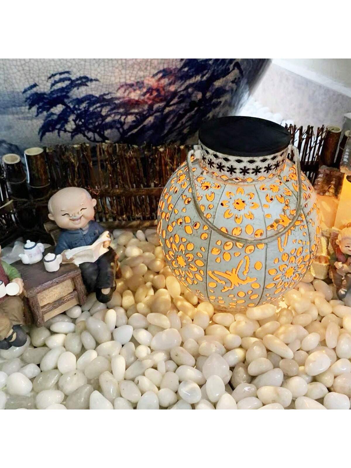 نهر الصخور الزخرفية الحصى البي - مراجعة Fish Tank Gravel وسعره