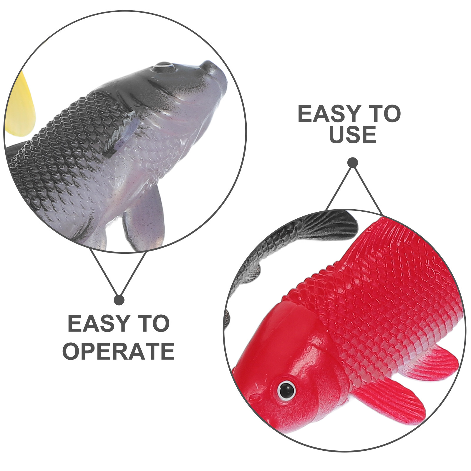 3 قطع من ألعاب الأسماك الحرفية - مراجعة Fish Aquarium Home وسعره