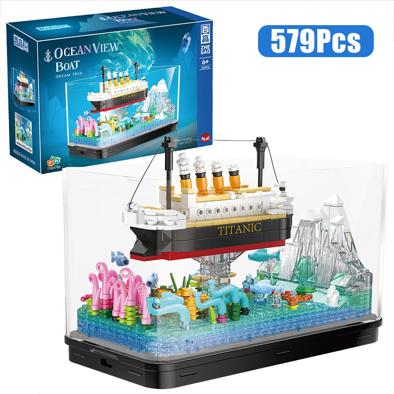 MOC-اللبنات من خط كروز تايتانك - مراجعة Aquarium Fish Keeping وسعره