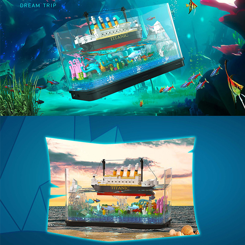 MOC-اللبنات من خط كروز تايتانك - مراجعة Aquarium Fish Keeping وسعره