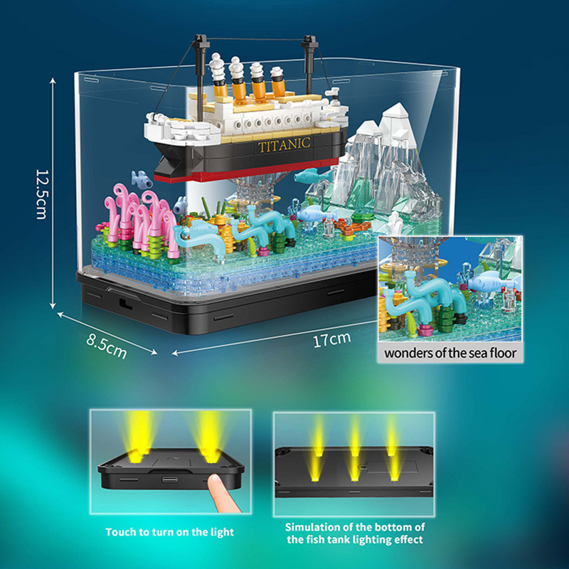 MOC-اللبنات من خط كروز تايتانك - مراجعة Aquarium Fish Keeping وسعره