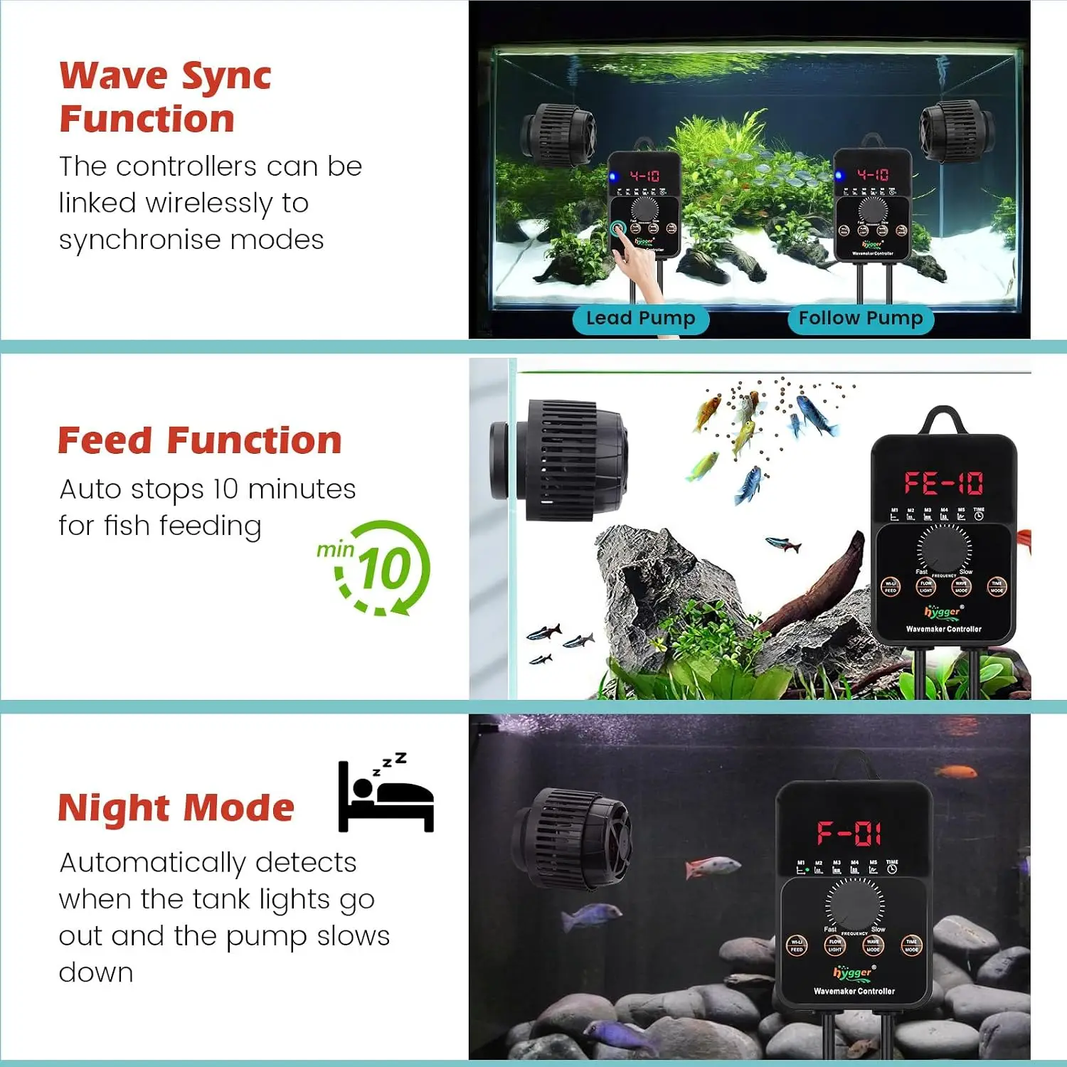 جهاز تدفق مائي قابل للتعديل لح - مراجعة Aquarium Pump وسعره
