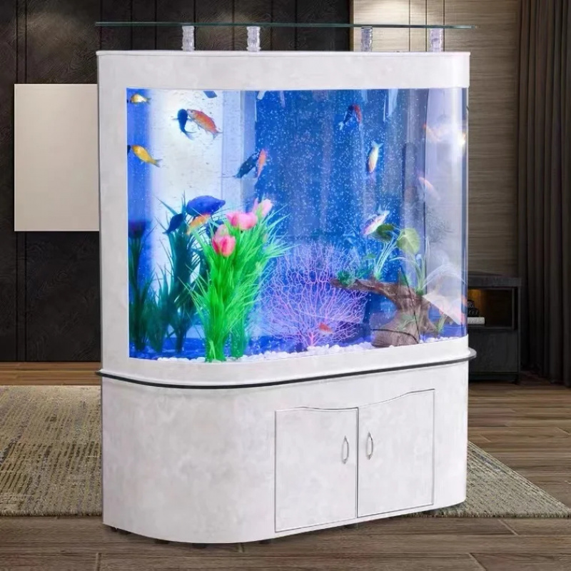 حوض سمك كبير مخصص سعة 300 جالو - مراجعة Fish Aquarium Home وسعره