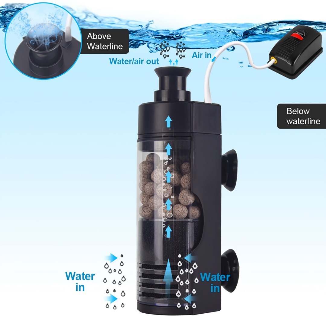 فلتر إسفنجة حيوية مدمج مثبت عل - مراجعة Betta Fish Tank وسعره