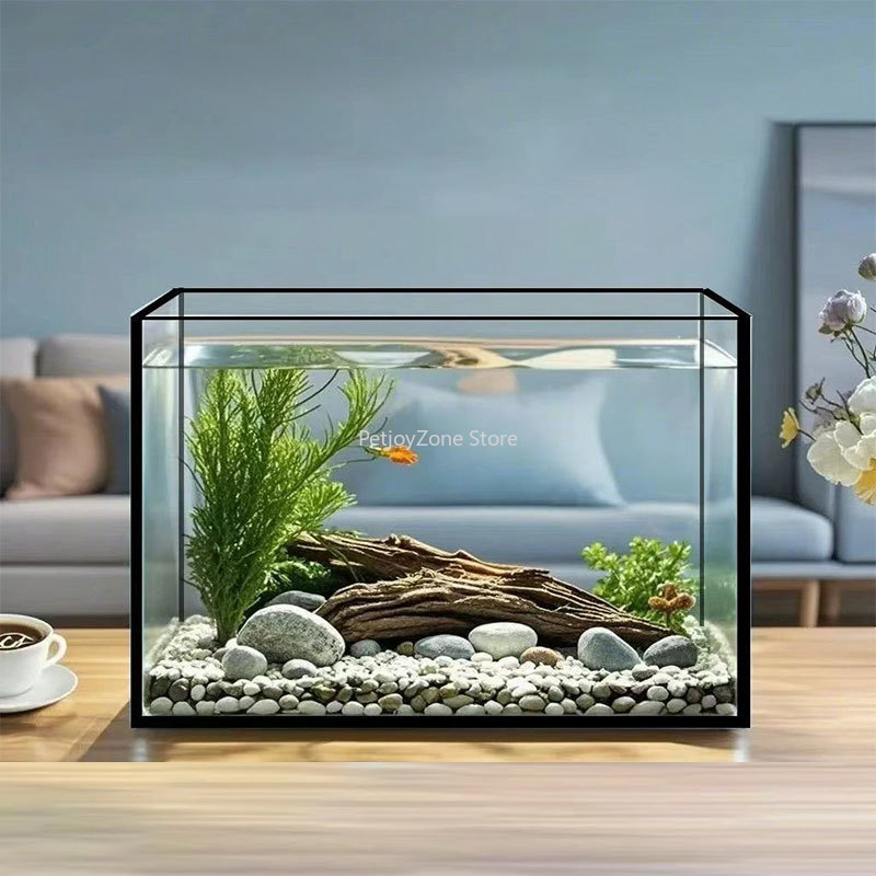 حوض سمك زجاجي كبير مستطيل الشك - مراجعة Aquarium Fish Keeping وسعره