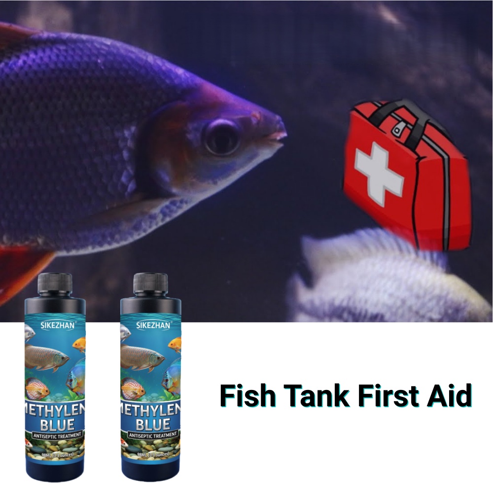 سيكزهان 98 مل محلول أزرق الميث - مراجعة Aquarium Fish Betta وسعره