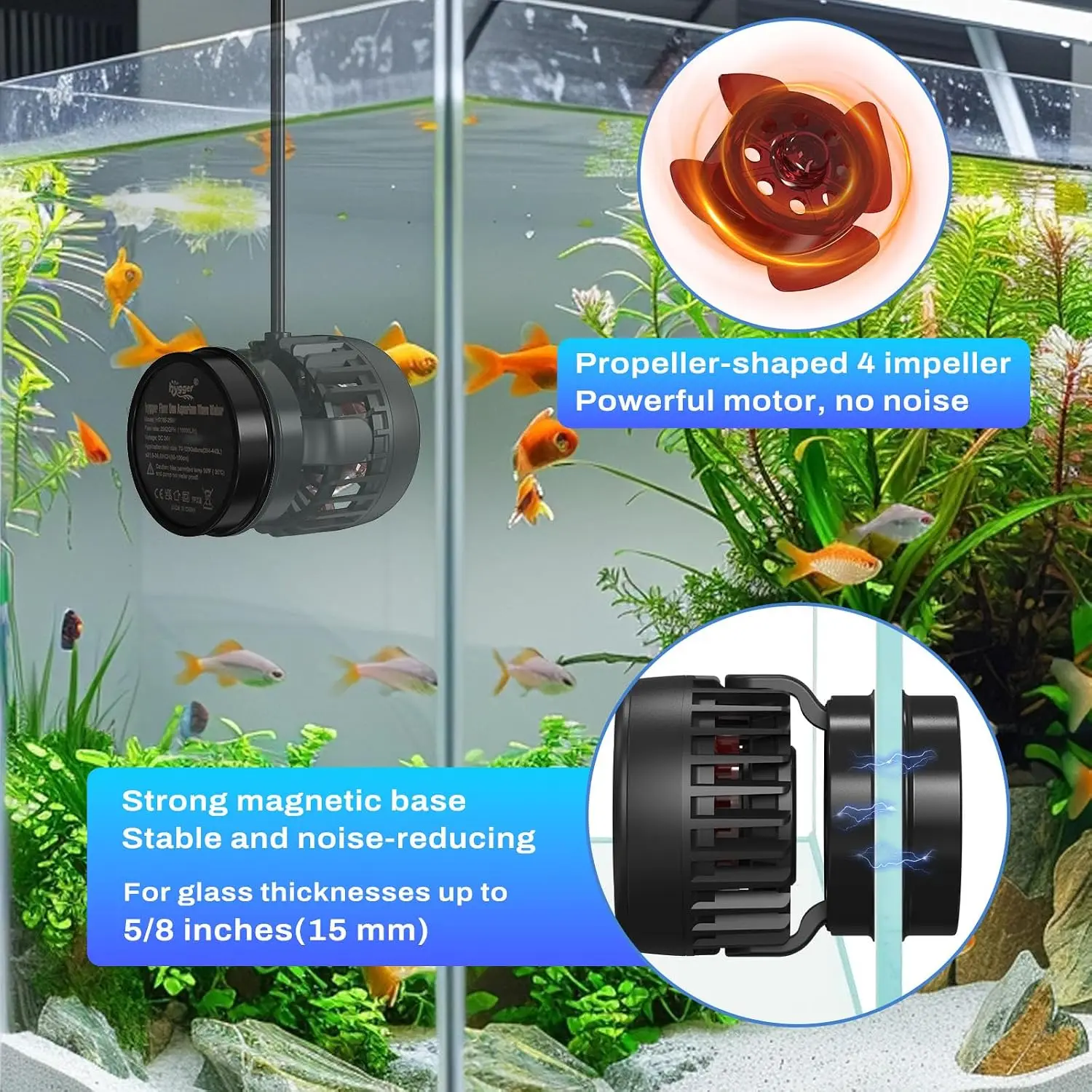 جهاز توليد الأمواج القوي للأسم - مراجعة Aquarium Pump وسعره