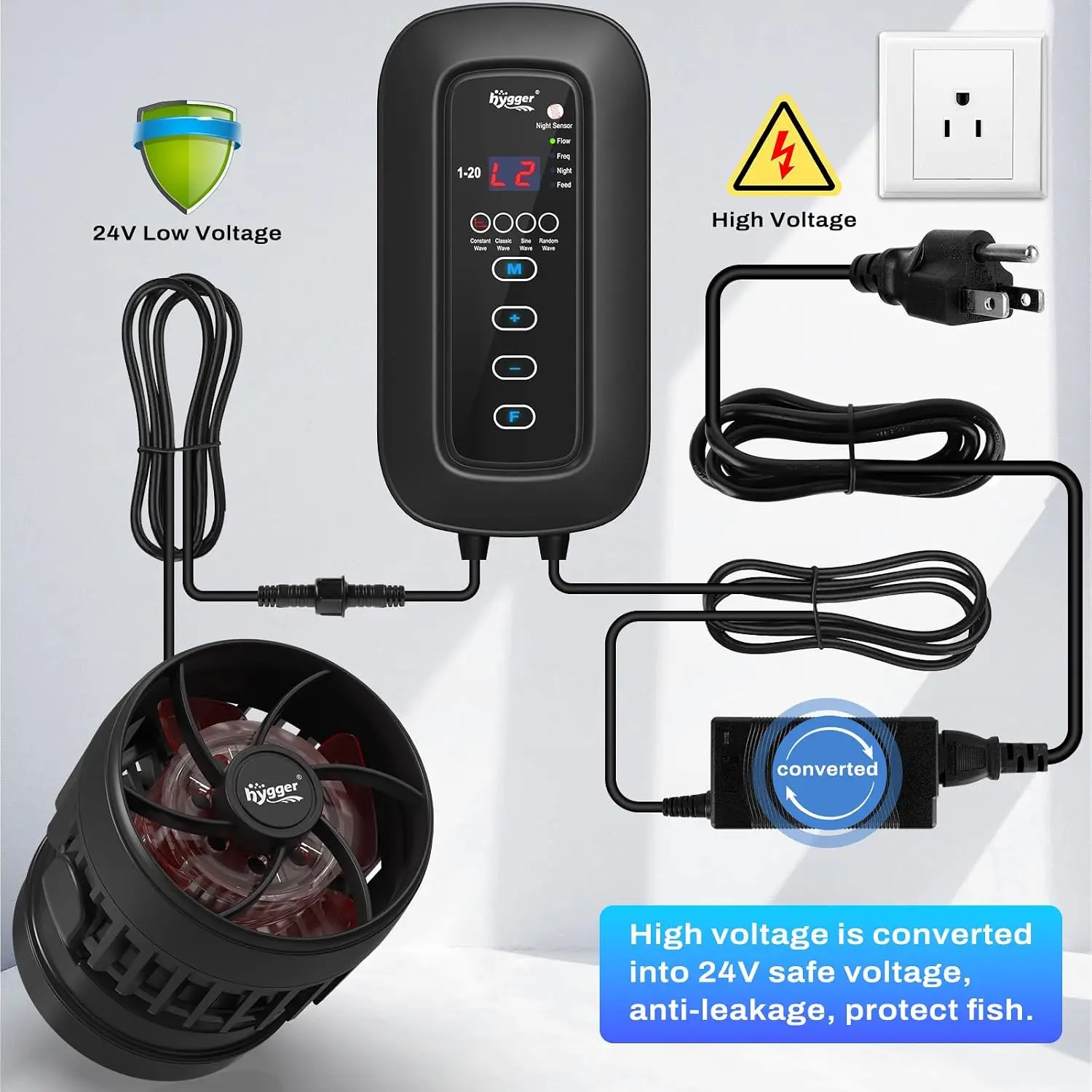 جهاز توليد الأمواج القوي للأسم - مراجعة Aquarium Pump وسعره