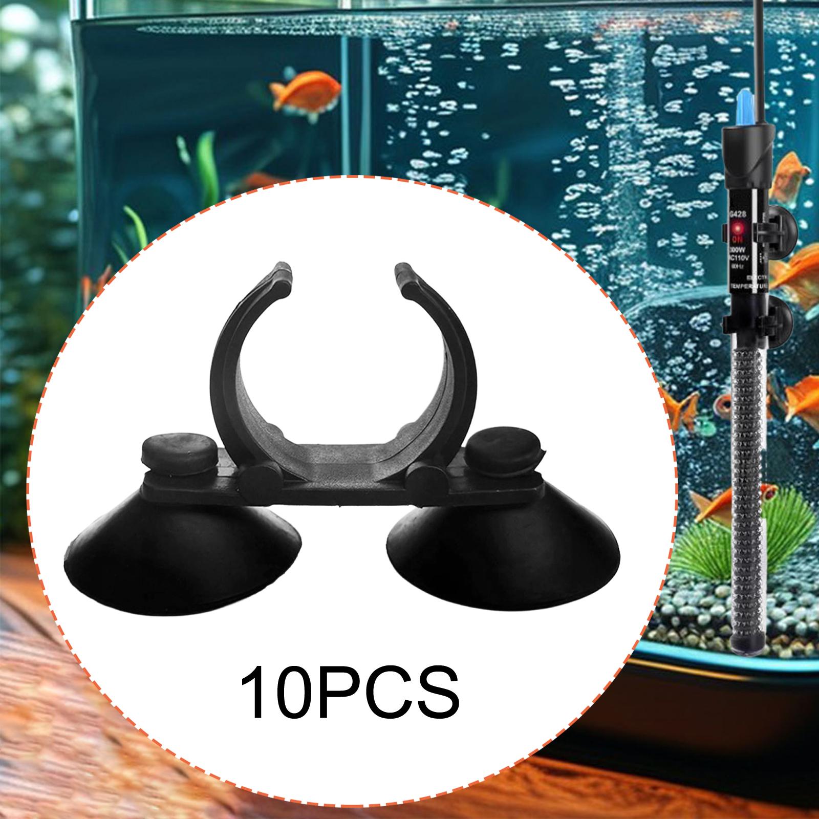 10 قطع مشابك شفط وحوامل عملية  - مراجعة Fish Tank Heater وسعره