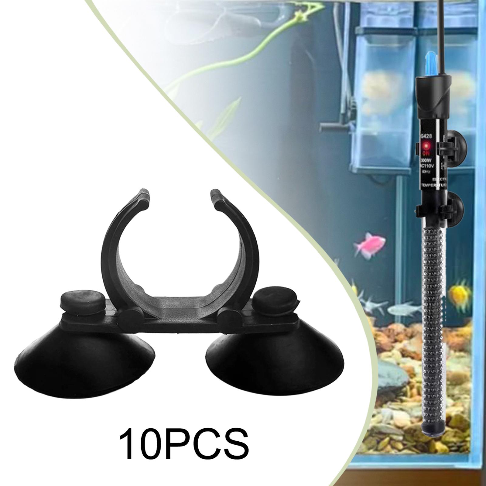 10 قطع مشابك شفط وحوامل عملية  - مراجعة Fish Tank Heater وسعره